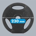Obciążenie bitumiczne zestaw 4x2.5kg, otwór 31mm, talerz z uchwytami, REBEL ACTIVE