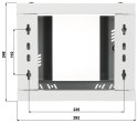 SZAFA RACK WISZĄCA S-RC10-4U-300GG STALFLEX