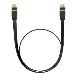 Płaski Kabel Sieciowy 0,5m Baseus Ethernet RJ45, Gigabit, Cat.7 czarny