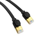 Płaski Kabel Sieciowy 0,5m Baseus Ethernet RJ45, Gigabit, Cat.7 czarny