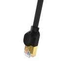 Płaski Kabel Sieciowy 0,5m Baseus Ethernet RJ45, Gigabit, Cat.7 czarny