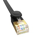 Płaski Kabel Sieciowy 0,5m Baseus Ethernet RJ45, Gigabit, Cat.7 czarny