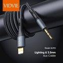 Kabel VIDVIE AL1112 Jack 3.5mm/iPhone 1.8m czarny