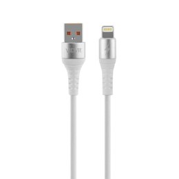 Kabel VIDVIE CB4009 USB/iPhone 2.4A, 1.2m biały