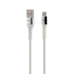 Kabel VIDVIE CB4009 USB/iPhone 2.4A, 1.2m biały