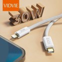 Kabel VIDVIE CB4011 Type C/iPhone 3A (PD 30W) 2m biały