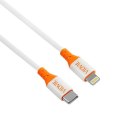 Kabel VIDVIE CB4014 Type C/iPhone 3A, 1m biały