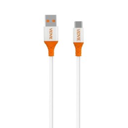 Kabel VIDVIE CB4014 USB/Type C 5A, 1m biały