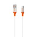 Kabel VIDVIE CB4014 USB/Type C 5A, 1m biały