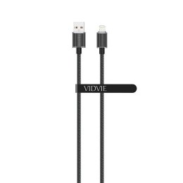 Kabel VIDVIE CB4024 USB/iPhone 3A, 1.2m czarny