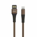 Kabel VIDVIE CB439 USB/iPhone 2.4A, 1m brąz