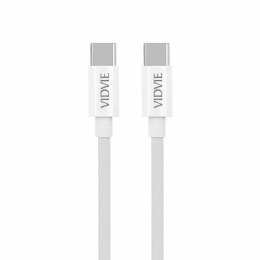 Kabel VIDVIE CB472 Type C/Type C 3A, 60W PD biały