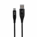 Kabel VIDVIE CB491 NYLON USB/Type C 2.4A, 1.2m czarny