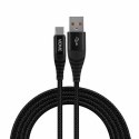 Kabel VIDVIE CB491 NYLON USB/Type C 2.4A, 1.2m czarny