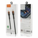 Kabel VIDVIE CB499 Type C/iPhone 20W PD, 1.2m czarno-pomarańczowy