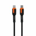 Kabel VIDVIE CB499 Type C/iPhone 20W PD, 1.2m czarno-pomarańczowy