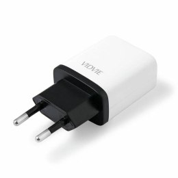 Ładowarka sieciowa VIDVIE PLE215 USB + kabel iPhone 1.2A biały/czarny