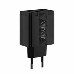 Ładowarka sieciowa VIDVIE PLE231 3xUSB + kabel Type C 3.4A czarny