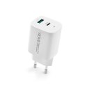 Ładowarka sieciowa VIDVIE PLE248 1xUSB + 1xType C + kabel Micro 3A PD 20W biały