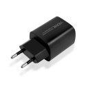 Ładowarka sieciowa VIDVIE PLE248 1xUSB + 1xType C + kabel Micro 3A PD 20W czarny