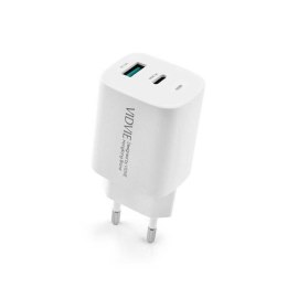 Ładowarka sieciowa VIDVIE PLE248 1xUSB + 1xType C + kabel Type C 3A PD 20W biały