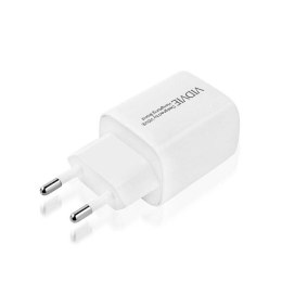 Ładowarka sieciowa VIDVIE PLE249 1xUSB + kabel iPhone 3A 18W QC 3.0 biały