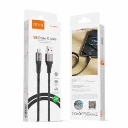 Kabel VIDVIE CB4038 USB/Micro 3A, 2m czarny