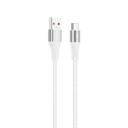 Kabel VIDVIE CB4038 USB/Type C 3A, 1m biały