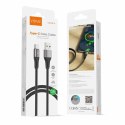 Kabel VIDVIE CB4038 USB/Type C 3A, 2m czarny