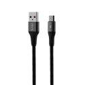 Kabel VIDVIE CB4038 USB/Micro 3A, 1m czarny