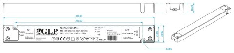 ZASILACZ IMPULSOWY 24V/4.17A-GTPCS