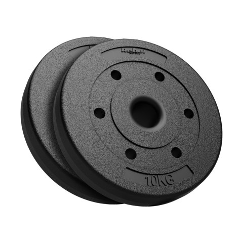 Obciążenie bitumiczne olimpijskie zestaw 2x10kg, otwór 51mm , REBEL ACTIVE
