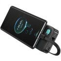 USAMS Powerbank ze zwijanym kablem USB-C Retractable 10000 mAh PD 20W Fast Charge XY Series czarny/black 10KCD22401(US-CD224)