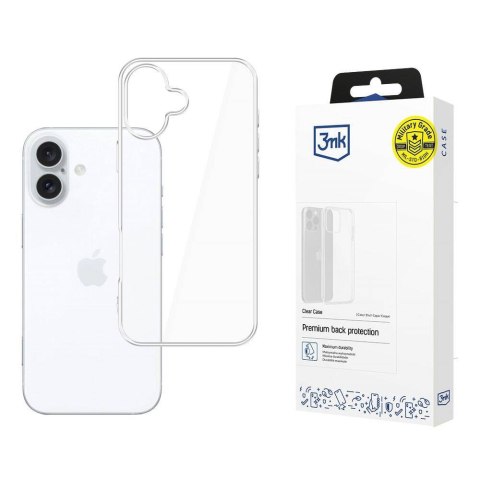 Etui IPHONE 16 3mk Clear Case transparentne