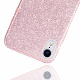 Etui IPHONE 16 PLUS Brokat Glitter różowe