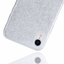 Etui IPHONE 16 PLUS Brokat Glitter srebrne