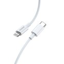 Kabel 1m PD20W (USB-C - iPhone Lightning) Ładowanie i Transfer Danych Jokade Qingya (JA016) biały