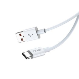 Kabel 1m (USB - USB-C) Ładowanie i Transfer Danych Jokade Smart Charging Qingya (JA016) biały