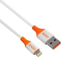 Kabel VIDVIE CB4014 USB/iPhone 2.4A, 1m biały