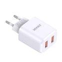 Ładowarka Sieciowa 5V/3A (2x USB) Jokade Tongshun Dual Port Smart EU Charger (JB025) biała