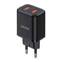 Ładowarka Sieciowa 5V/3A (2x USB) Jokade Tongshun Dual Port Smart EU Charger (JB025) czarna