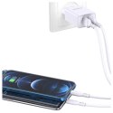 Ładowarka Sieciowa 5V/3A (2x USB) + Kabel 1m (USB - microUSB) Jokade Liangzi Dual Port Smart EU Charger Set (JB024) biała