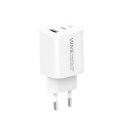 Ładowarka sieciowa VIDVIE PLE248 1xUSB + 1xType C + kabel Type C/iPhone 3A PD 20W biały