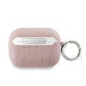 Oryginalne Etui APPLE AIRPODS PRO 2 Karl Lagerfeld Cover Monogram Choupette Head (KLAP2PGCHPP) różowe