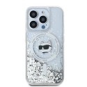 Oryginalne Etui IPHONE 13 / 13 PRO Karl Lagerfeld Hardcase Liquid Glitter Choupette Head MagSafe (KLHMP13LLGCHSGH) transparentne