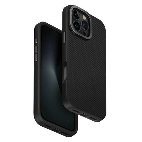 Etui IPHONE 16 PRO MAX UNIQ Keva Magclick Charging Carbon czarne