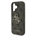 Oryginalne Etui IPHONE 16 Guess Hardcase 4G Big Logo (GUHCP16S4GMGBR) brązowe