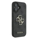 Oryginalne Etui IPHONE 16 Guess Hardcase 4G Big Logo (GUHCP16S4GMGGR) czarne