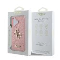 Oryginalne Etui IPHONE 16 Guess Hardcase Fixed Glitter Big 4G (GUHCP16SHG4SGP) różowe