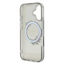 Oryginalne Etui IPHONE 16 Guess Hardcase IML Flowers Wreath MagSafe (GUHMP16SHFWFCK) czarne